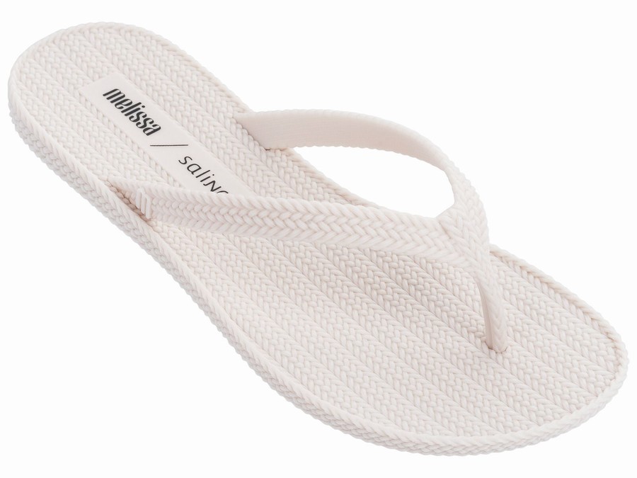Chanclas Melissa Salinas Verano Braid Mujer - Blancas - Argentina VJE-638429